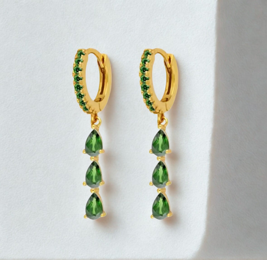 Crystal Coloured drop huggies