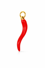 Load image into Gallery viewer, Maxi chilli charms - gold and red
