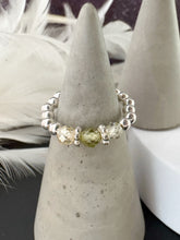 Load image into Gallery viewer, Cubic Zirconia Beaded Stretch Ring
