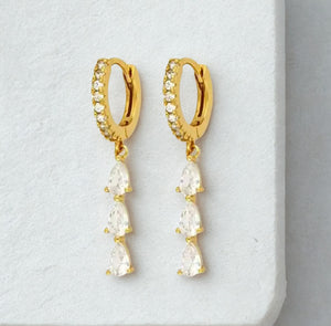 Crystal Coloured drop huggies