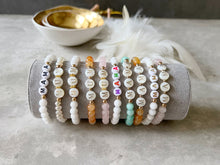 Load image into Gallery viewer, Semi Precious Stone “Mama” “Mum” Bracelets
