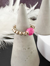 Load image into Gallery viewer, Glass Beaded Stretch Ring - various
