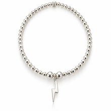 Load image into Gallery viewer, Lightning Bolt charm Beaded Bracelet
