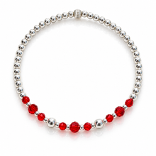 Load image into Gallery viewer, Sterling Silver and Gold Fill Beaded Bracelets created with Swarovski crystals
