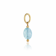 Load image into Gallery viewer, Oval gemstone charms - 6 colours
