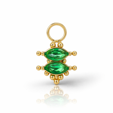 Load image into Gallery viewer, Pretty double crystal mini charm
