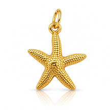 Load image into Gallery viewer, Midi Gold Starfish pendant charms - 3 styles
