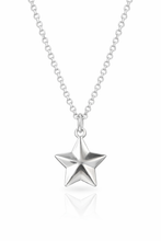 Load image into Gallery viewer, 3D Star Sterling Silver Necklace
