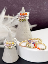 Load image into Gallery viewer, Cubic Zirconia Beaded Stretch Ring
