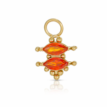 Load image into Gallery viewer, Pretty double crystal mini charm
