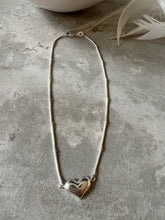 Load image into Gallery viewer, Sterling Silver Puff Heart Anklet
