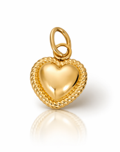 Load image into Gallery viewer, Midi puff heart beaded charm - 2 styles
