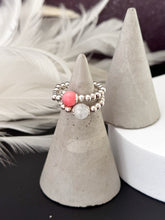 Load image into Gallery viewer, 6mm Gemstone Beaded Stretch Ring - various
