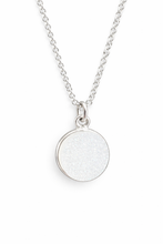Load image into Gallery viewer, White Druzy Sterling Silver Necklace
