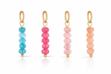 Load image into Gallery viewer, 5 stone beaded gemstone charms - 4 colours
