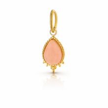 Load image into Gallery viewer, Gemstone Teardrop beaded charm
