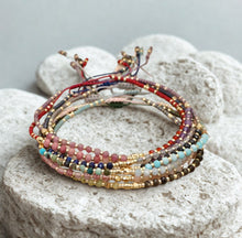 Load image into Gallery viewer, Gemstone and Miyuki friendship bracelets - various
