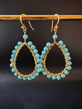 Load image into Gallery viewer, Gemstone Maxi teardrop earrings
