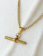 Load image into Gallery viewer, T Bar Gold Plated Stainless Steel necklace
