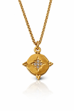 Load image into Gallery viewer, North Star crystal charm necklace
