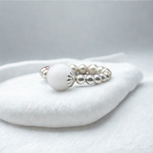 Load image into Gallery viewer, 8mm Gemstone Beaded Stretch Ring - various
