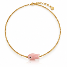Load image into Gallery viewer, Enamelled Fish Gold Chain Necklace - 11 colours
