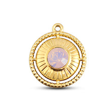 Load image into Gallery viewer, Crystal Charm Stainless Steel double row necklace
