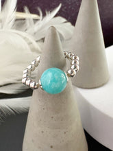 Load image into Gallery viewer, 8mm Gemstone Beaded Stretch Ring - various

