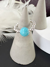 Load image into Gallery viewer, 8mm Gemstone Beaded Stretch Ring - various
