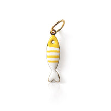 Load image into Gallery viewer, Mini colourful stripy fish charm - 14 colours
