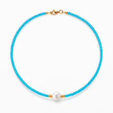 Load image into Gallery viewer, Colourful Freshwater Pearl Beaded 16” Choker Necklace
