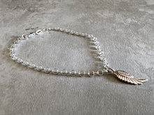 Load image into Gallery viewer, Sterling Silver Angel Wing Charm Chain Bracelet
