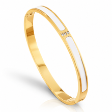 Load image into Gallery viewer, Stainless Steel inlay crystal bangle
