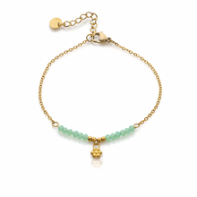 Load image into Gallery viewer, Flower charm beaded bracelet
