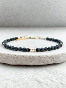 Gemstone and 14k Gold Filled Dainty Bracelet