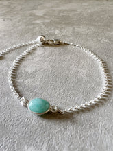 Load image into Gallery viewer, Gemstone Adjustable Slider Chain Bracelet
