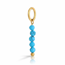 Load image into Gallery viewer, 5 bead round gemstone charms - 3 colours
