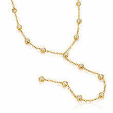 Load image into Gallery viewer, Crystal Drop Lariat necklace
