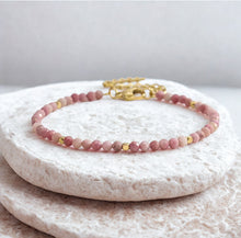 Load image into Gallery viewer, Gemstone stainless steel bracelets - various
