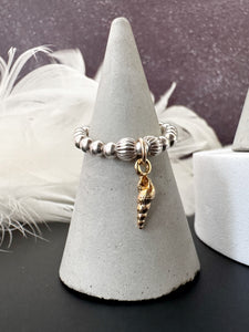 Seashell Charm Ring