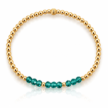 Load image into Gallery viewer, Sterling Silver and Gold Fill Beaded Bracelets created with Swarovski crystals
