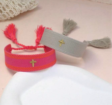 Load image into Gallery viewer, Woven Tassel Friendship Bracelets
