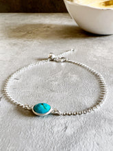 Load image into Gallery viewer, Gemstone Adjustable Slider Chain Bracelet
