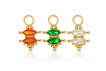 Load image into Gallery viewer, Pretty double crystal mini charm
