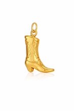 Load image into Gallery viewer, Gold Cowboy Boot charms - 3 designs
