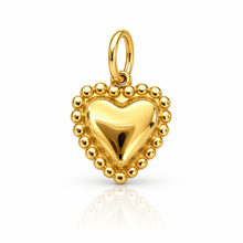 Load image into Gallery viewer, Midi puff heart beaded charm - 2 styles
