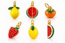 Load image into Gallery viewer, Colourful fruit charms - Watermelon |Orange |Lemon |Strawberry
