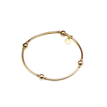 Load image into Gallery viewer, Gold Filled Simplicity Tube and Ball Stacking Bracelet
