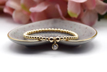 Load image into Gallery viewer, 8.5mm CZ Gem Charm Beaded Bracelet

