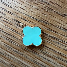 Load image into Gallery viewer, Single Clover huggie hoop earrings
